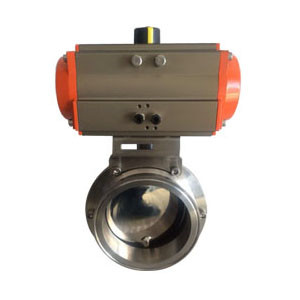 气动卫生级蝶阀