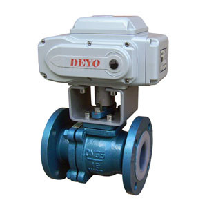 电动衬氟O型球阀